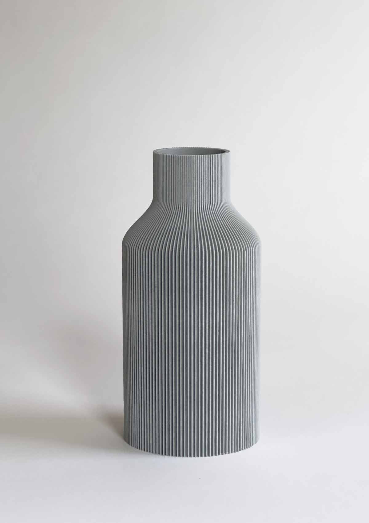 3D VASE · FLASCHE · GRAU