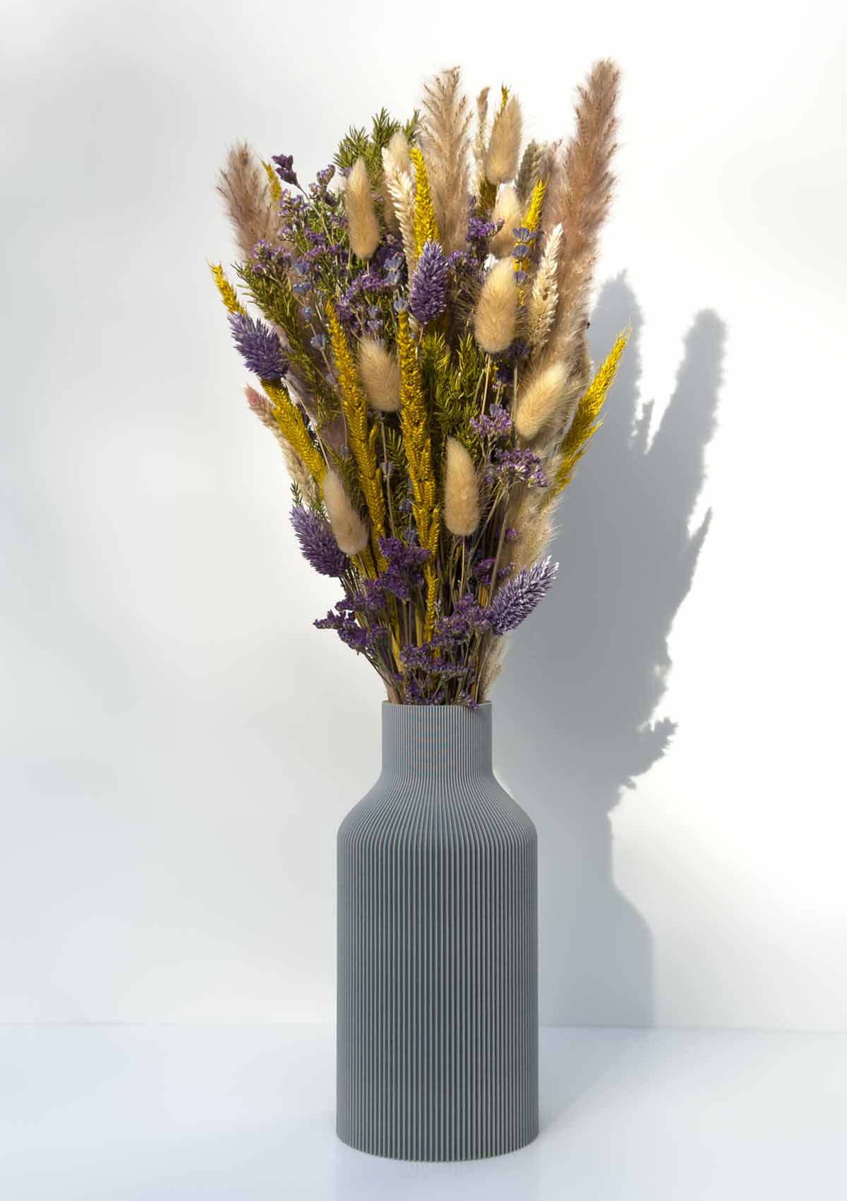 3D VASE · FLASCHE · GRAU