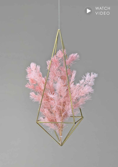 Mit unserem Design-Mobile und Asparagus Trockenblumen in pink/rosa dekorierst Du natürliche Blumen, mal ganz anders und verleihst Deinem Raum einen eleganten und stylischen Touch. Dieses Flower Mobile, Medium eignet sich toll als einzelnes Deko-Objekt, aber auch besonders schön in Kombination mit weiteren Mobiles z.B. der größeren Large-Variante.